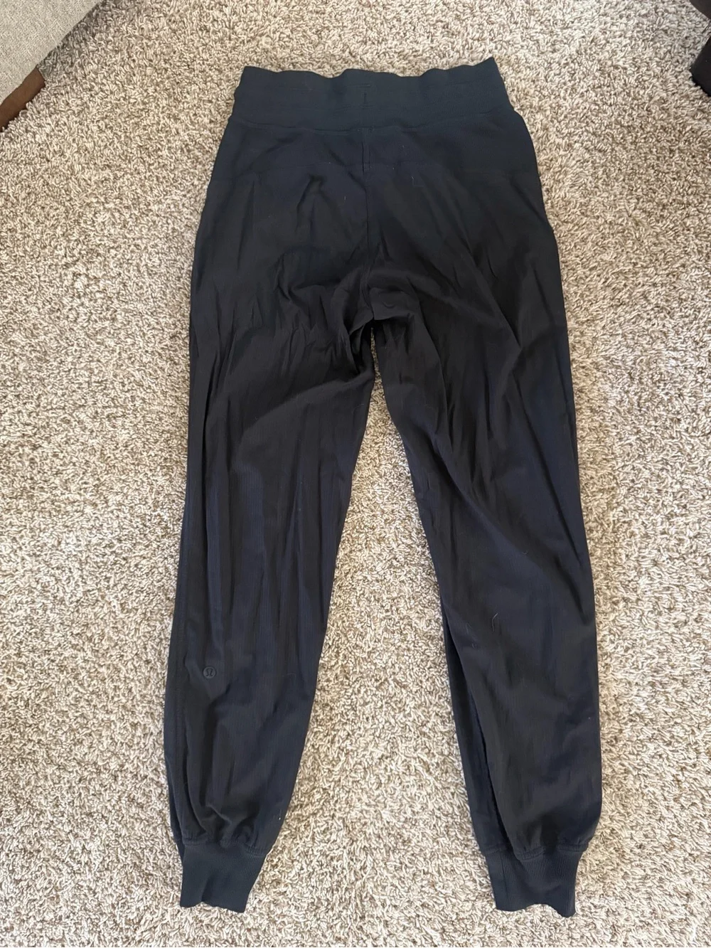 lululemon athletica Black Drawstring Track Joggers / dance pants